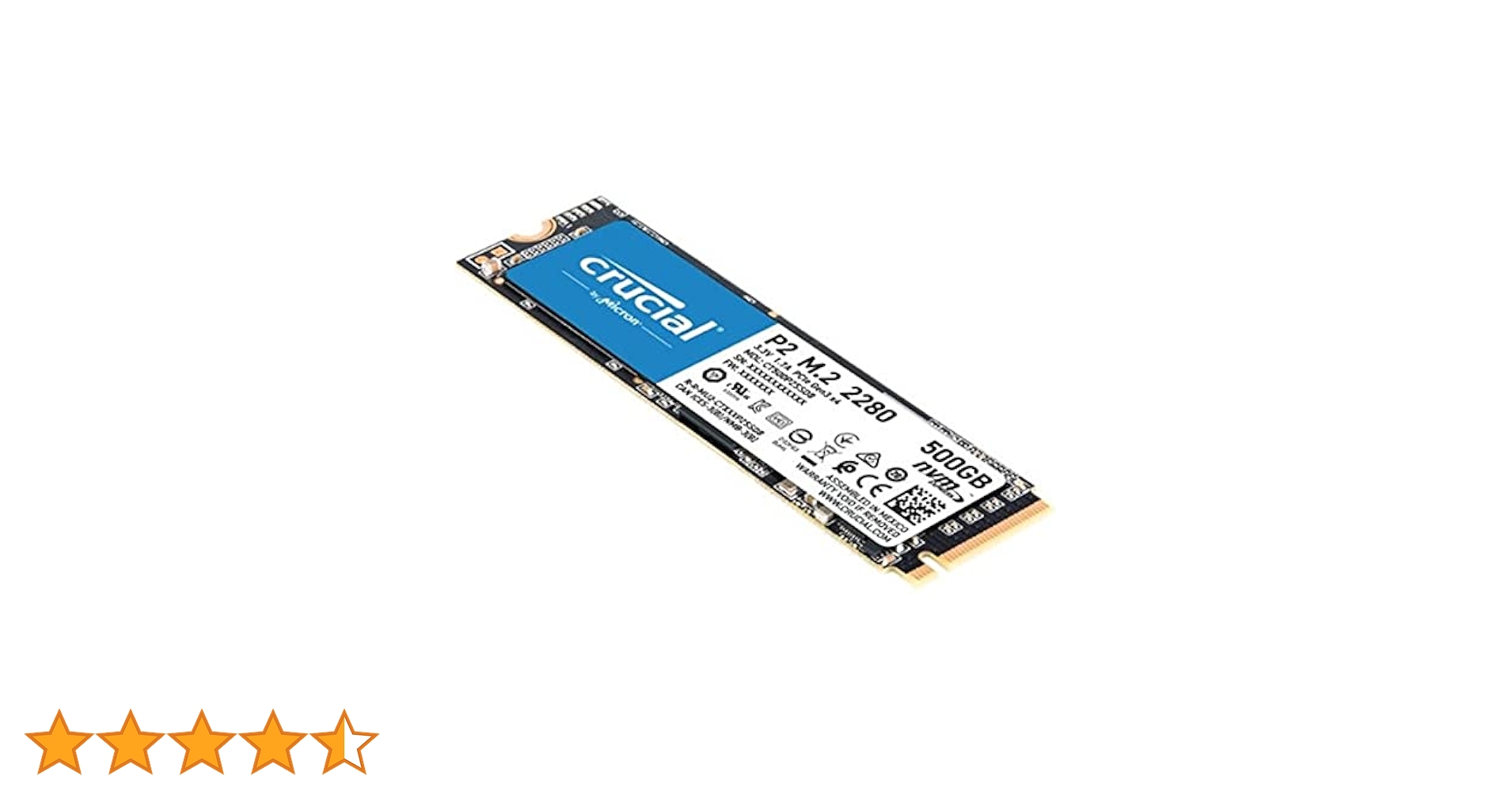Crucial P2 1000GB 1TB NVMe M.2 SSD　美品 crucial_p2_m.2_ssd_1tb_1.jpg